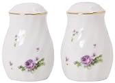 Lynns Imperial White Floral Salt and Pepper Set