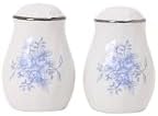 Lynns Imperial White Floral Salt and Pepper Set
