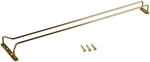 TrueCraftware 24-Inch Brass Stemware Rack Set of 2