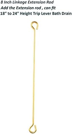 Artiwell Tub Drain Linkage Assembly - Solid Brass Adjustable