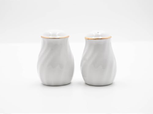 Lynns Imperial White Floral Salt and Pepper Set