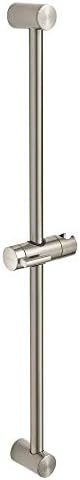 American Standard Round Handheld Shower Head Slide Bar 30 Inch Brushed Nickel