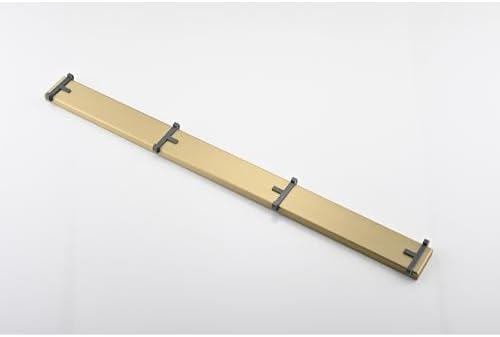 24 Inches Linear Shower Drain with Brushed Gold Hair Strainer