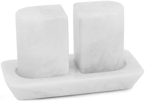 Radicaln Marble Salt and Pepper Shakers Set of 2 with Tray