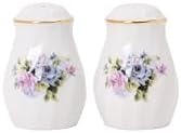 Lynns Imperial White Floral Salt and Pepper Set