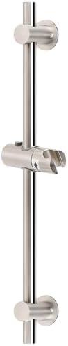 NearMoon Adjustable Shower Slide Bar with 24 Inch Length and Brushed Nickel Finish