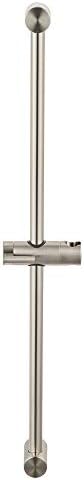 American Standard Round Handheld Shower Head Slide Bar 30 Inch Brushed Nickel