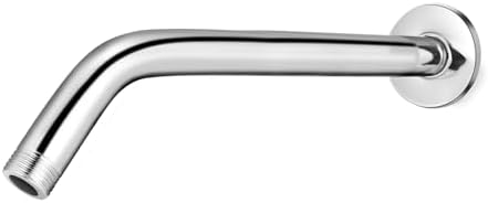 10 Inch Chrome Shower Arm with Flange - Durable Wall Mount Replacement