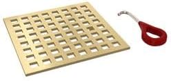 Matrix Decorative Drain Cover in Antique Gold