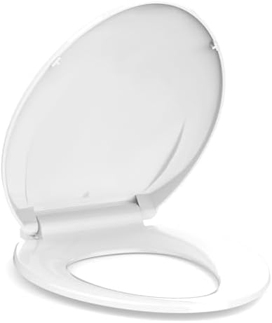GarveeTech Elongated Toilet Seat with Slow Close and Stain-Resistant Cover