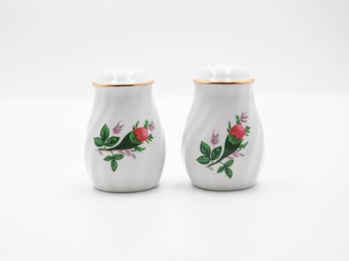 Lynns Imperial White Floral Salt and Pepper Set