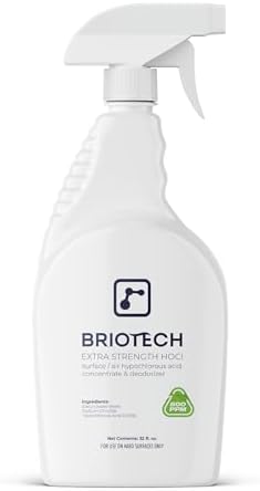 BRIOTECH SurfaceAir 500 - 32 fl oz Pure Hypochlorous 500 PPM Cleaner