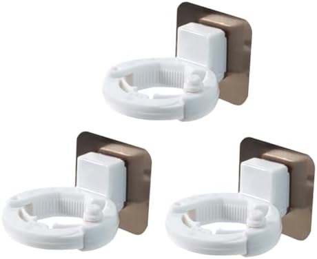 PRETYZOOM 3Pcs Adhesive Shower Gel Holders Wall Mounted Storage Racks