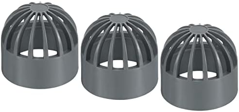 PATIKIL 40mm ID Round Drain Grate Cover UPVC Gray