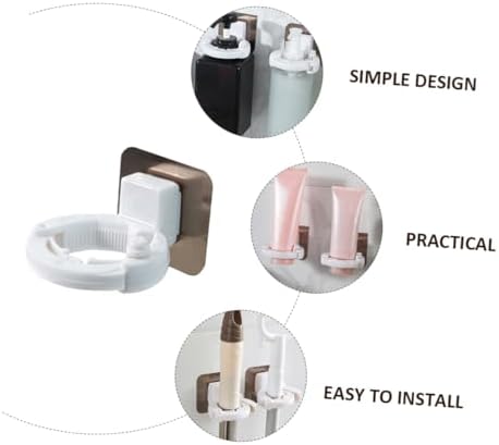 STOBAZA 3pcs Non-Punching Wall-Mounted Shower Gel Holders
