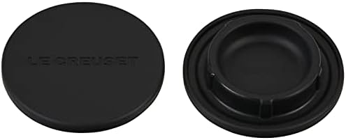 Le Creuset Silicone Mill Caps 25 Black Set of 2