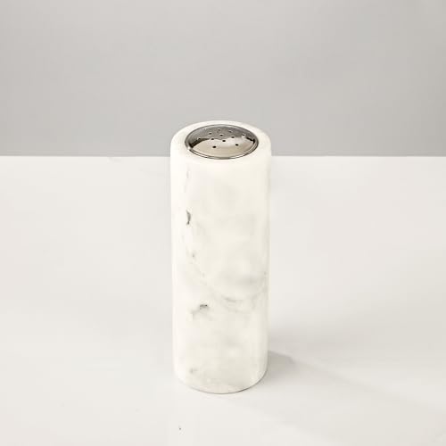 Natural Marble Salt Pepper Shaker Set
