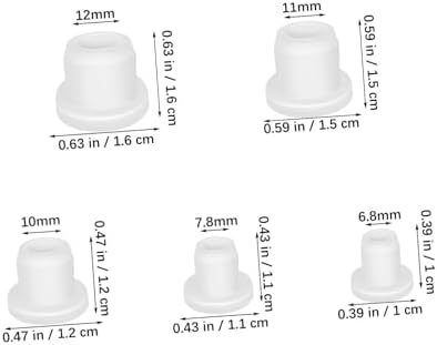 OUNONA 25 Pcs Salt And Pepper Stoppers Replacement Plugs