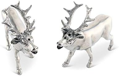 Vagabond House Pewter Deer Salt Pepper Shakers Set