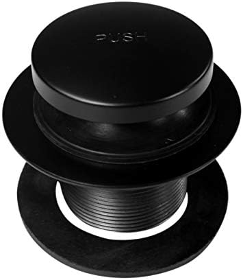 Westbrass Replacement Tip Toe Drain with 2-Hole Faceplate Matte Black