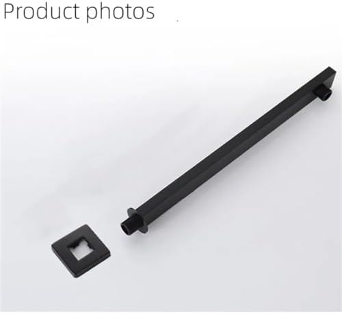 Black Stainless Steel Shower Arm with 50-70CM Extension