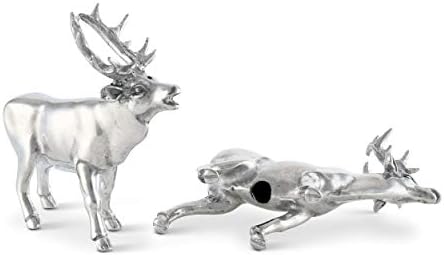 Vagabond House Pewter Deer Salt Pepper Shakers Set