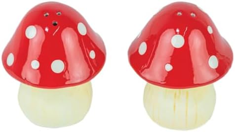 Adorable Mushroom Salt Pepper Shakers Set