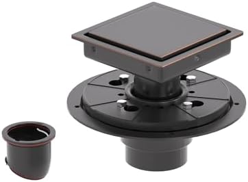 HOMOTEK 4 Inch Shower Drain with Oil Rubbed Bronze Finish