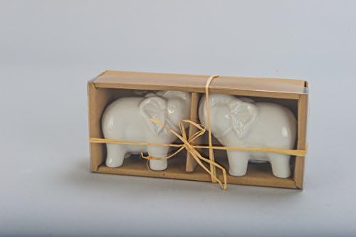 BIA Cordon Bleu Elephant Salt and Pepper Shakers White