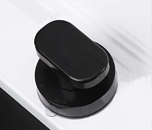 WANLIAN Suction Cup Handle with Vacuum Lock Black Trumpet Design