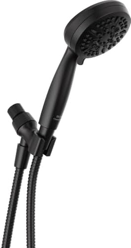 Delta 5-Spray Handheld Shower Head with Hose Matte Black