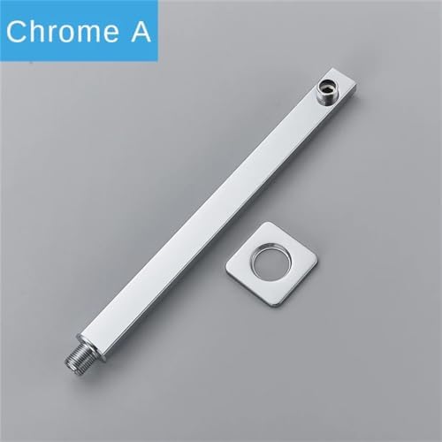 Wall Mounted Shower Arm Chrome Brushed Nickel Matte Black