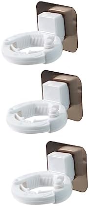 STOBAZA 3pcs Non-Punching Wall-Mounted Shower Gel Holders