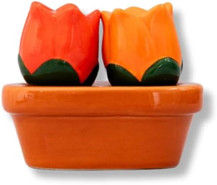 bando Novelty Tulip Salt and Pepper Shakers Set