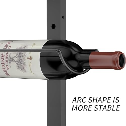Sonyabecca 9 Bottle Wall Wine Rack - Detachable Organizer for Kitchen Pantry Bar