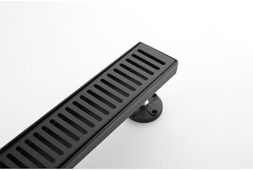 Udorich 24 Inches Linear Shower Drain with Hair Strainer and Leveling Feet