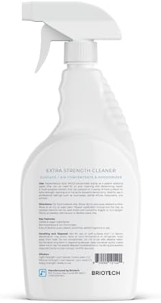 BRIOTECH SurfaceAir 500 - 32 fl oz Pure Hypochlorous 500 PPM Cleaner
