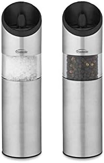 Trudeau Graviti Battery Operated Salt Pepper Mill Set