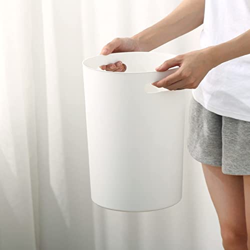 Lyellfe 6 Pack Small Trash Can 15 Gallon Round Wastebasket with Handles