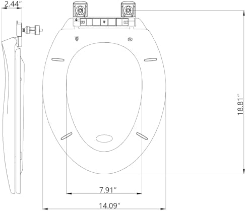 GarveeTech Elongated Toilet Seat with Slow Close and Stain-Resistant Cover