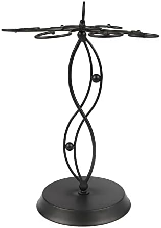HomeRoots 8-Wine Glass Holder - Stylish Metal Rack for Countertop Display