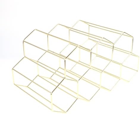 Hemoton 7-Bottle Metal Wine Display Rack