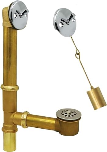 Fine Fixtures Bathtub Drain Kit - Polished Gold 20 Gauge Brass