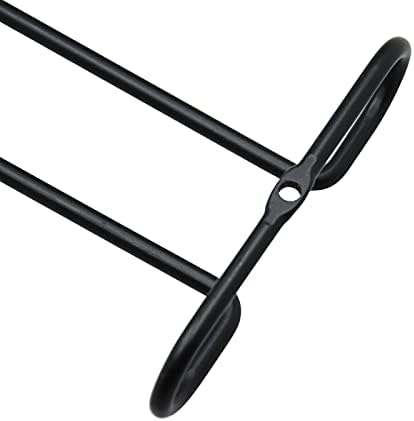 10 Inch Wine Glass Rack Under Cabinet Set of 4 Black 1