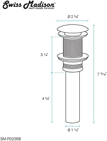 Swiss Madison Bronze Drain Strainer 175