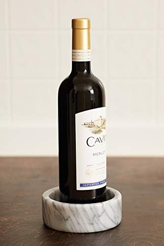 Fox Run Marble Wine Bottle Stand 5x5x2 Inches
