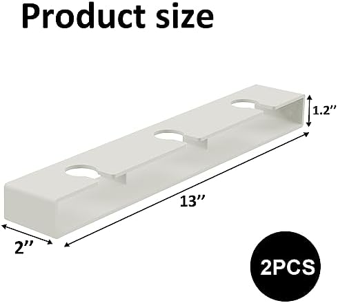 AQJUNONG 2 Pack Wine Glass Holder No Drilling Under Cabinet Rack