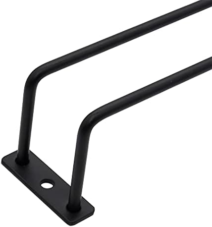 96-Inch Wine Glass Rack Set - 3 Pack Black Metal Organizer