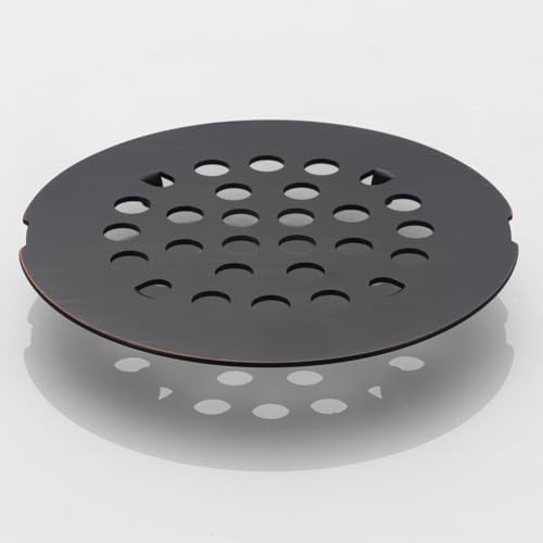 Snap-in Shower Drain Cover 4-14 Inch Oil Rubbed Bronze