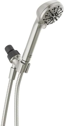 Delta 4-Spray Handheld Shower Head with Hose Brushed Nickel